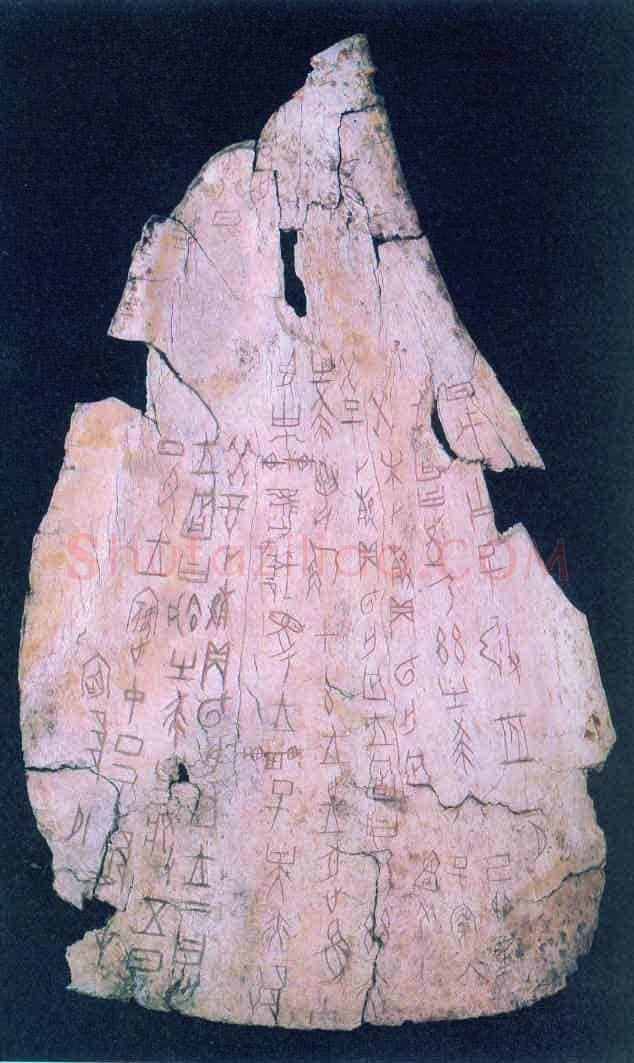 牛骨刻辞-正面