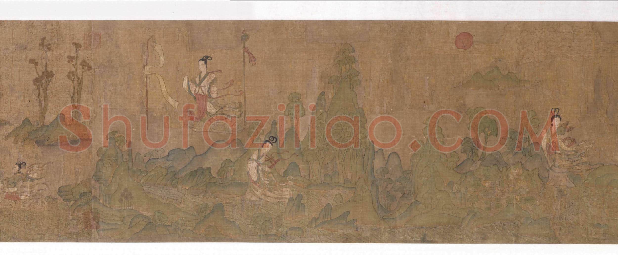 东晋 传世名画 顾恺之(宋摹)洛神赋图 绢本_13
